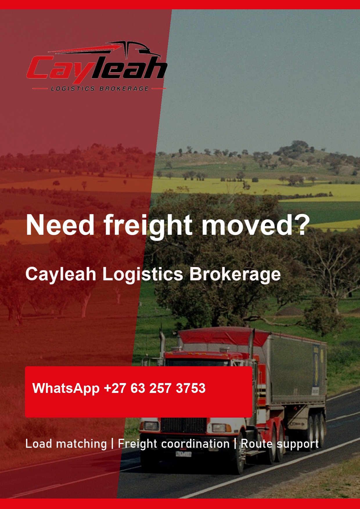 Cayleah flyer artwork